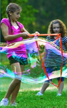 Giant Bubble Thing, Pink Girl In A Bubble